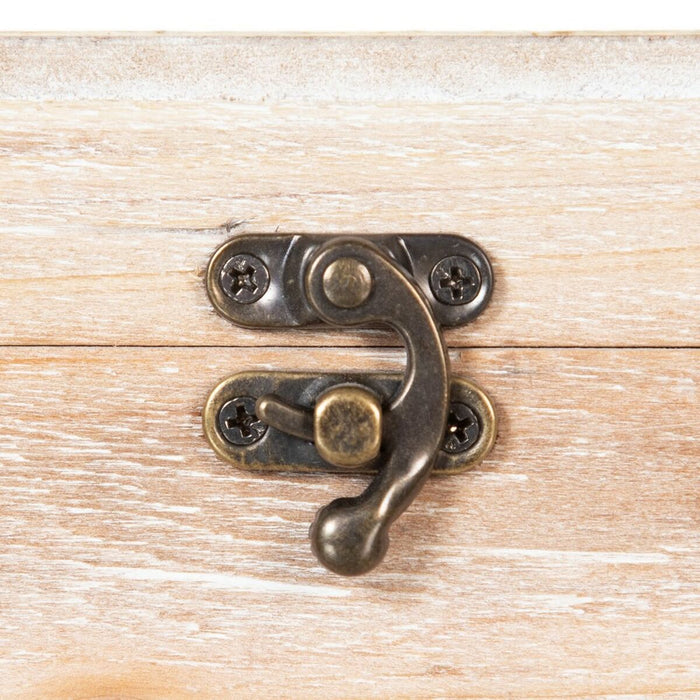 Cutie Decorativă Frunze Ratan 20 x 20 x 12 cm DMF (2 Unități)