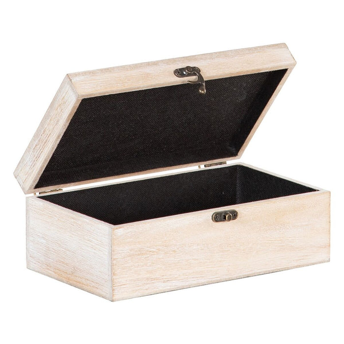 Cutie Decorativă 30 x 18 x 12 cm Frunze Ratan DMF (2 Unități)