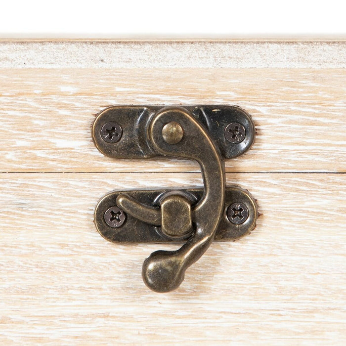 Cutie Decorativă 30 x 18 x 12 cm Frunze Ratan DMF (2 Unități)