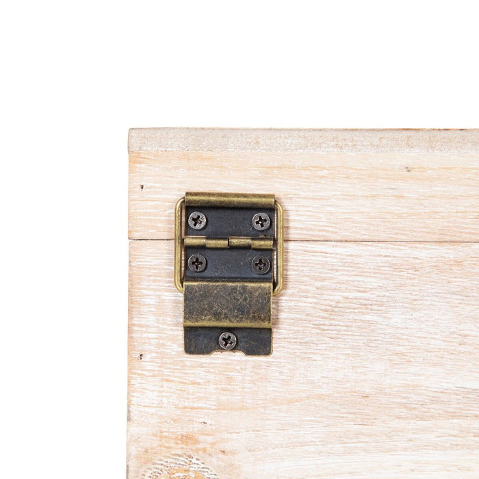 Cutie Decorativă Ratan 20 x 20 x 12 cm DMF Palmier (2 Unități)