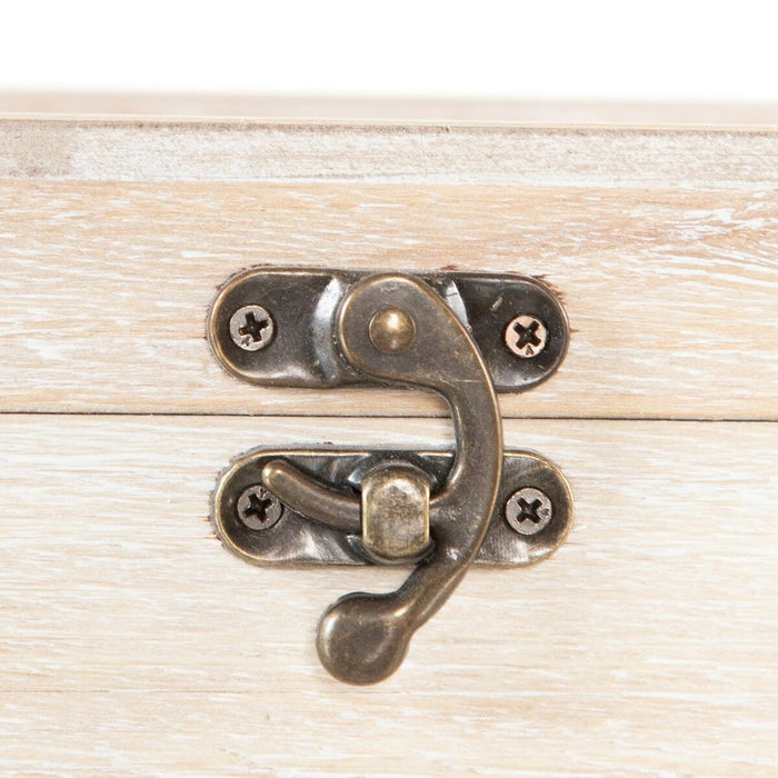 Cutie Decorativă 30 x 18 x 12 cm Ratan DMF Palmier (2 Unități)