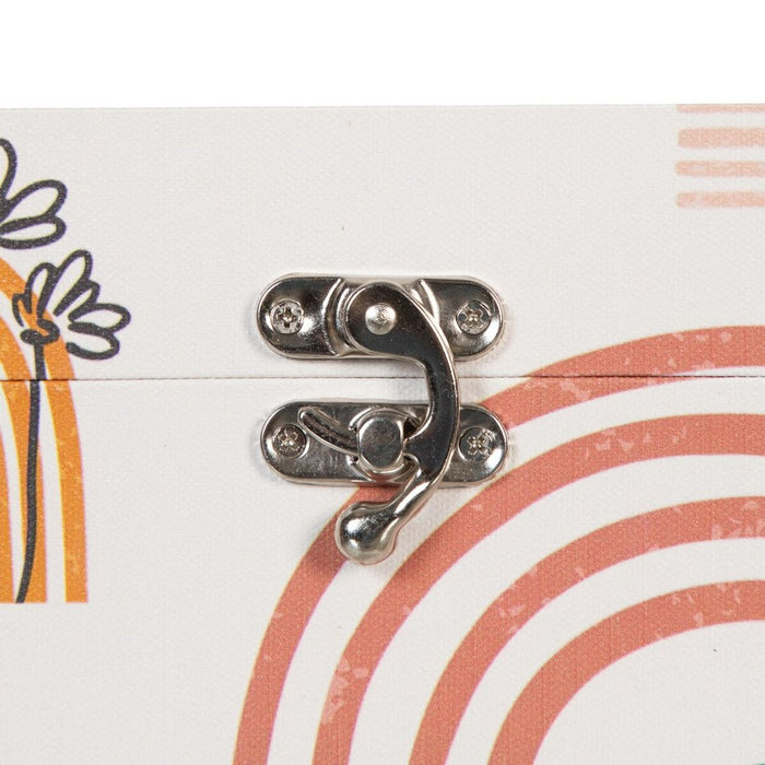 Set de Cufere 30 x 18 x 15 cm Květiny pânză DMF (2 Piese)