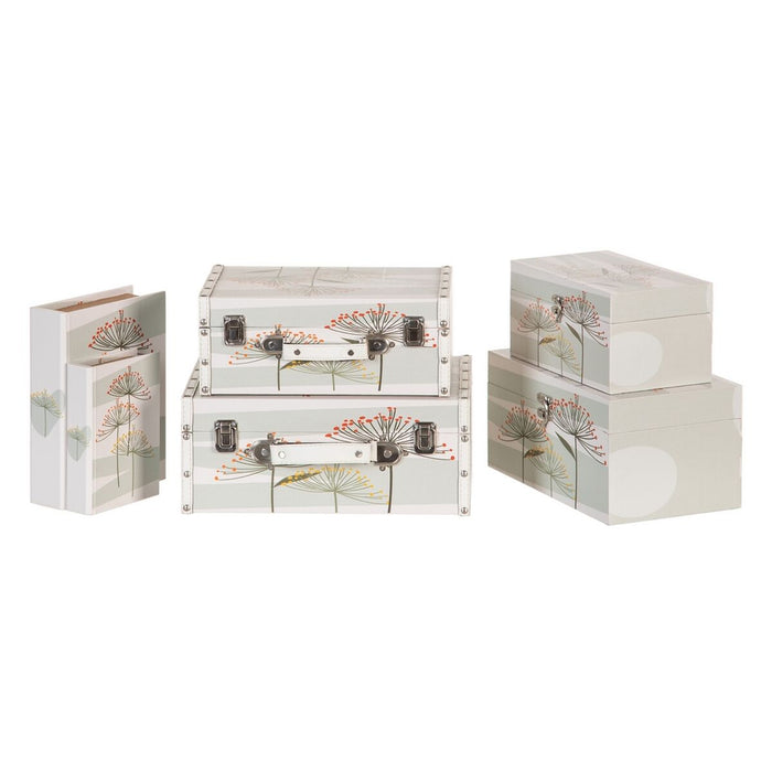 Set de Cufere 30 x 18 x 15 cm Květiny pânză DMF (2 Piese)