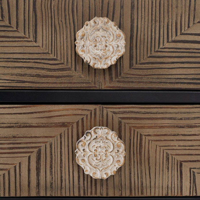 Noptieră BROWNIE 45 x 33 x 50,5 cm Maro închis Lemn de brad Lemn MDF