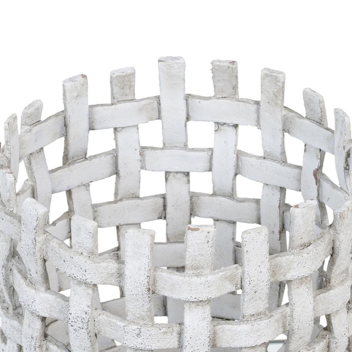 Ghiveci Ceramică Gri Maroniu 25 x 25 x 21 cm