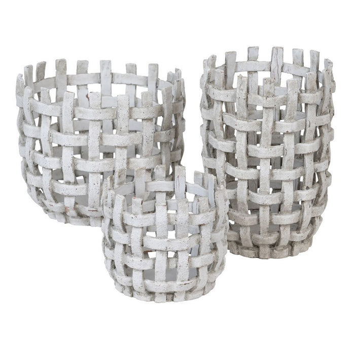 Vază 19 x 19 x 26,5 cm Ceramică Gri Maroniu