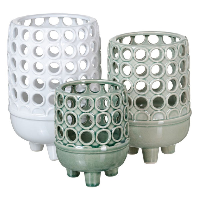 Vază 12,5 x 12,5 x 15,5 cm Ceramică Verde