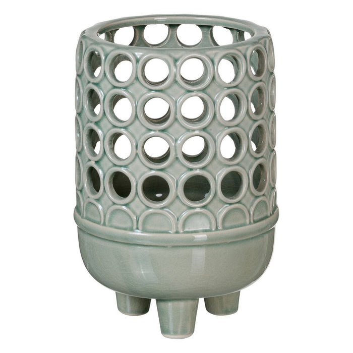 Vază 14,5 x 14,5 x 21 cm Ceramică Verde