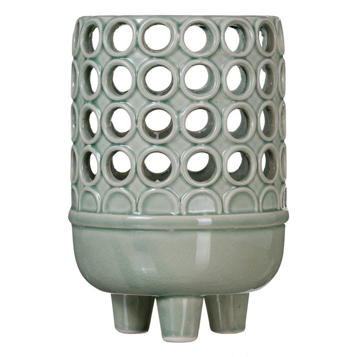 Vază 14,5 x 14,5 x 21 cm Ceramică Verde