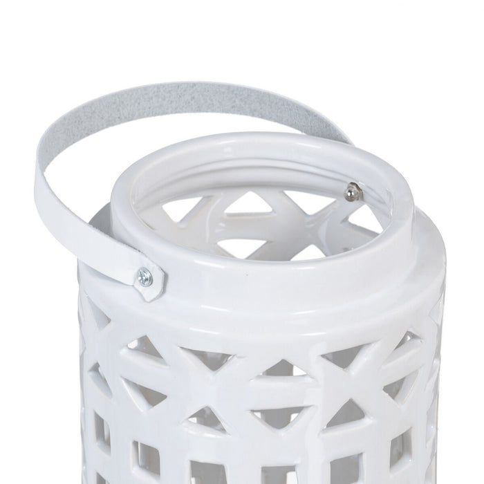 Vază 15 x 15 x 25,5 cm Ceramică Alb