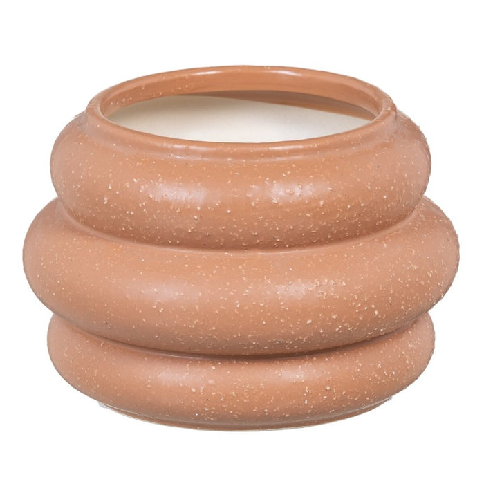 Vază 18 x 18 x 12,5 cm Ceramică Portocaliu