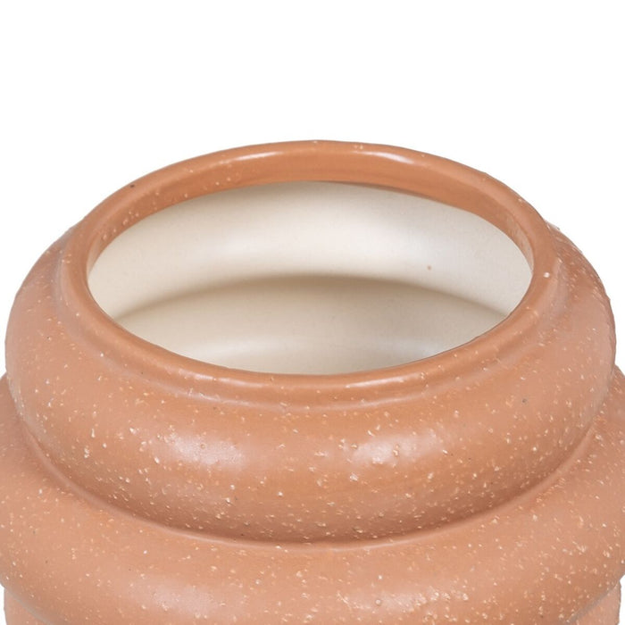 Vază 18 x 18 x 12,5 cm Ceramică Portocaliu