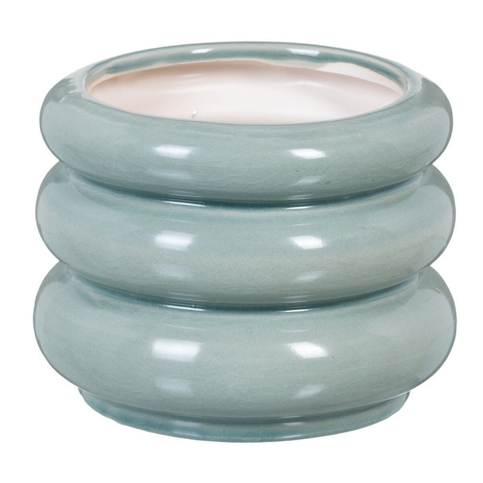 Vază 16,5 x 16,5 x 12,5 cm Ceramică Albastru