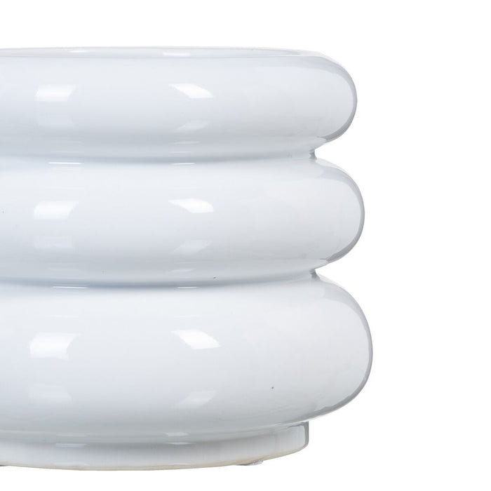 Vază 22 x 22 x 18 cm Ceramică Alb