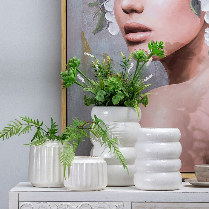 Vază Ceramică 16 x 16 x 16 cm Alb