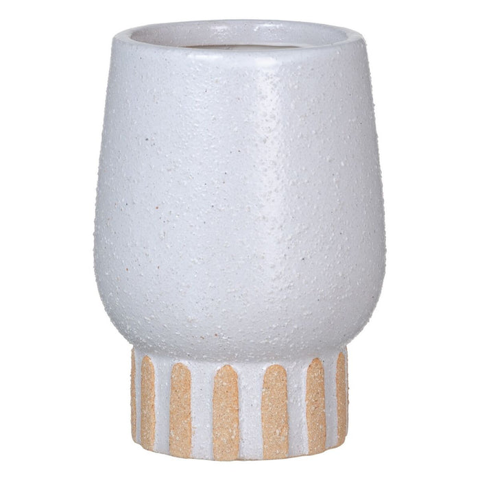 Vază Alb Ceramică 12,5 x 12,5 x 18 cm
