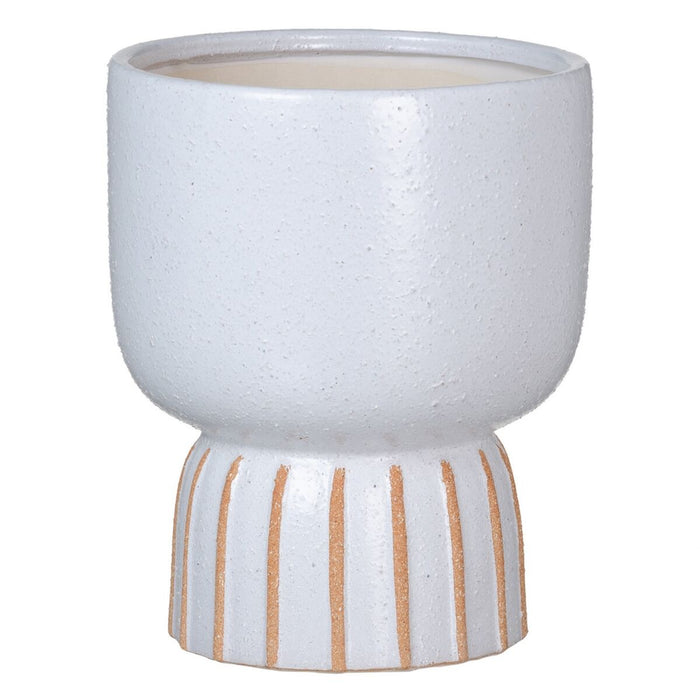 Ghiveci 19,5 x 19,5 x 24 cm Ceramică Alb