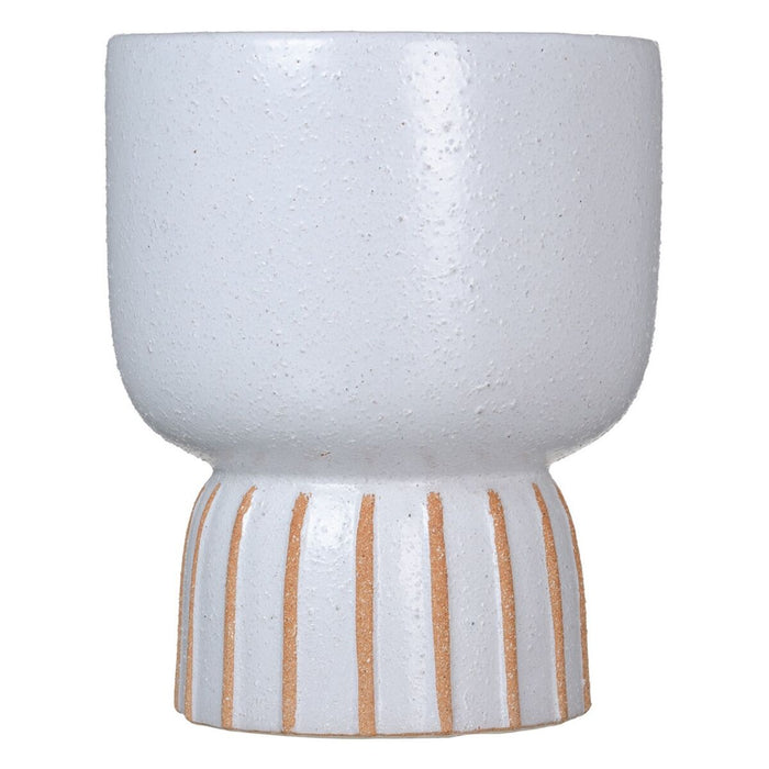 Ghiveci 19,5 x 19,5 x 24 cm Ceramică Alb