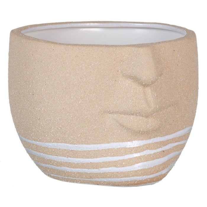 Ghiveci 21 x 19,5 x 15 cm Ceramică Natural