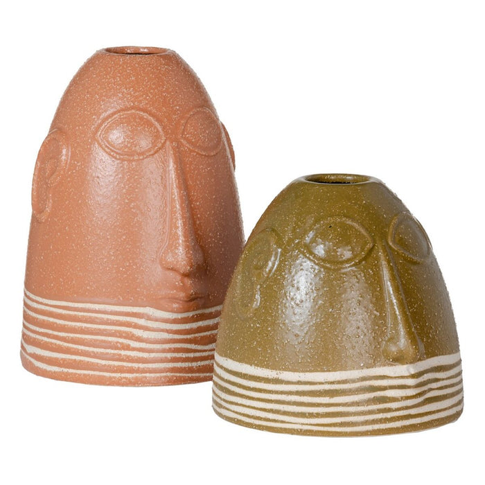 Vază 18 x 17 x 16 cm Ceramică Maro