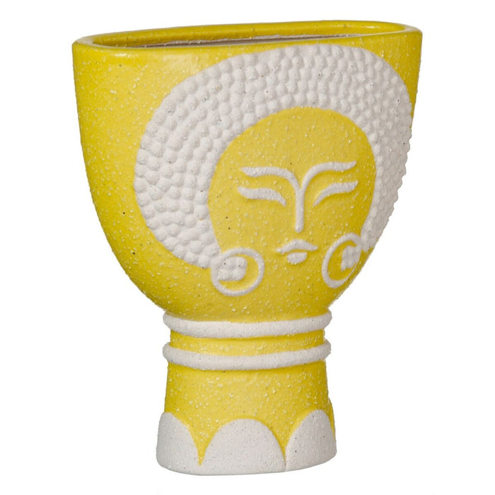 Ghiveci 19 x 9 x 22 cm Ceramică Galben