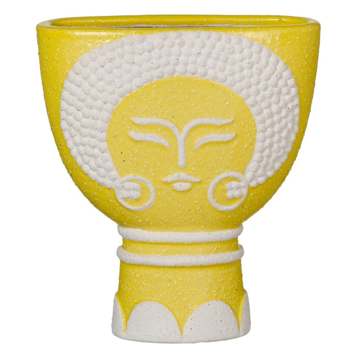 Ghiveci 19 x 9 x 22 cm Ceramică Galben