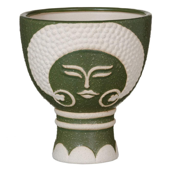 Ghiveci Ceramică Verde 19 x 19 x 22 cm