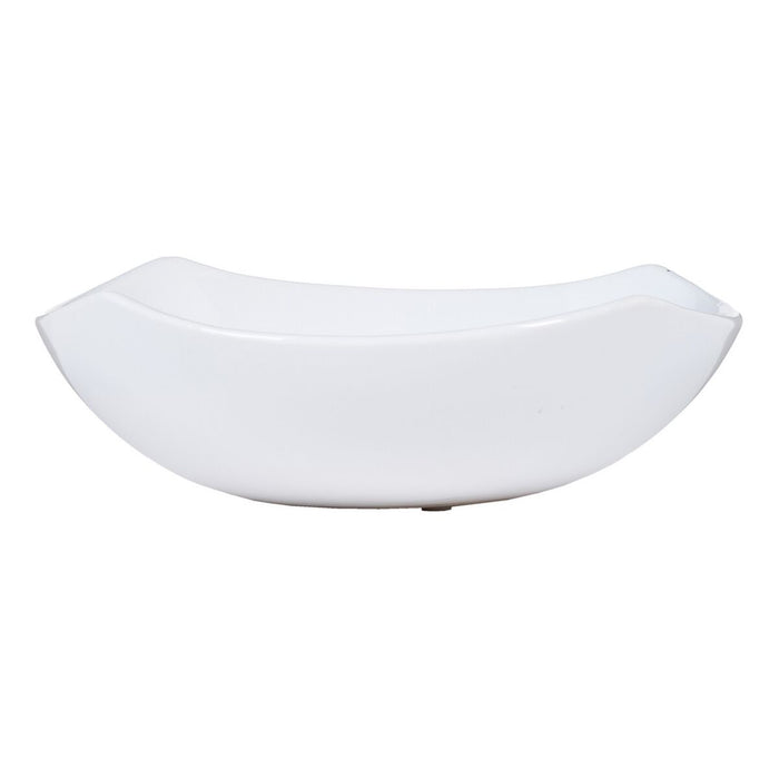 Decorațiune pentru Centrul Mesei Alb Ceramică 22,5 x 22,5 x 7 cm