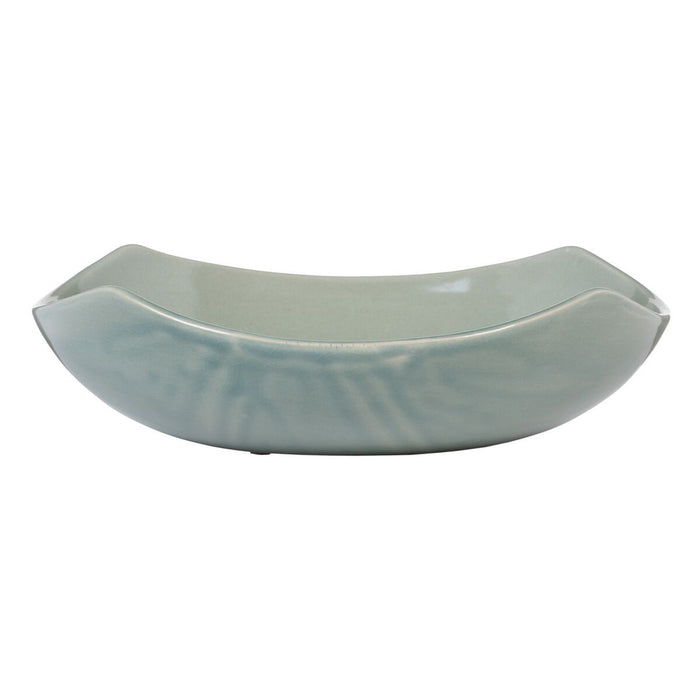 Decorațiune pentru Centrul Mesei 29,5 x 29,5 x 8 cm Ceramică Albastru deschis