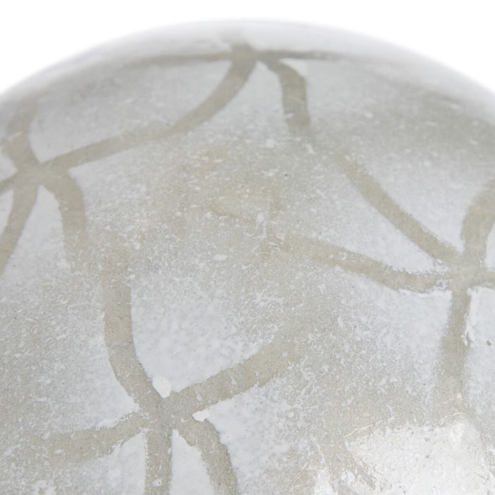 Mingi CAPIZ Decor Argintiu 10 x 10 x 10 cm (8 Unități)