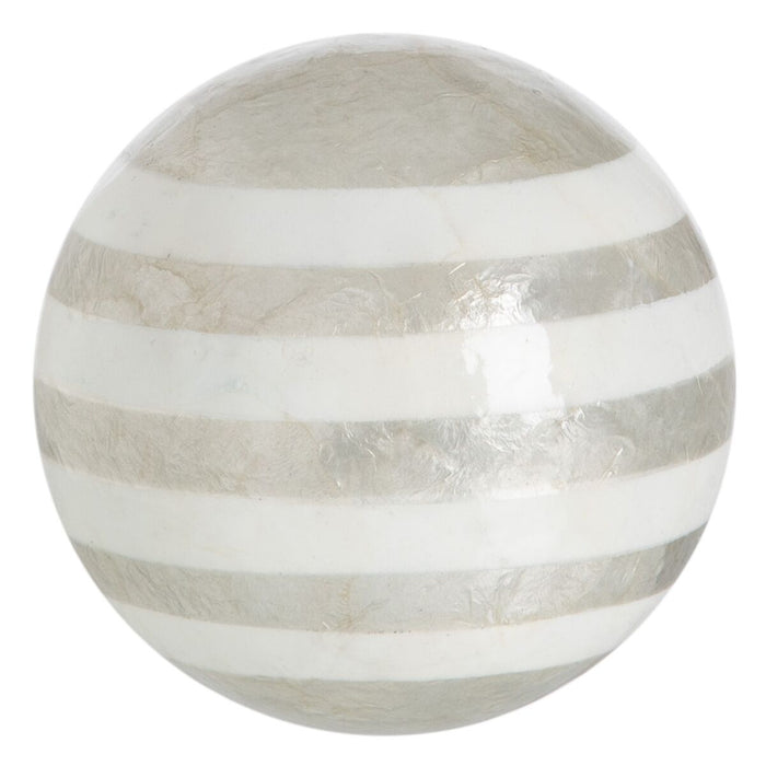 Mingi CAPIZ Decor Argintiu 10 x 10 x 10 cm (8 Unități)