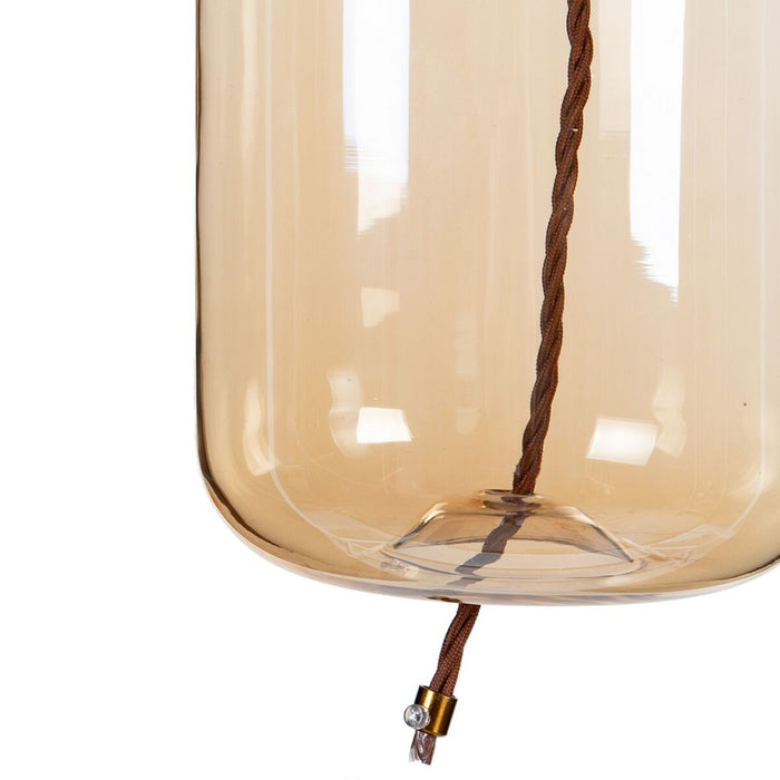 Lustră Șampanie Geam Metal 18 x 18 x 30 cm