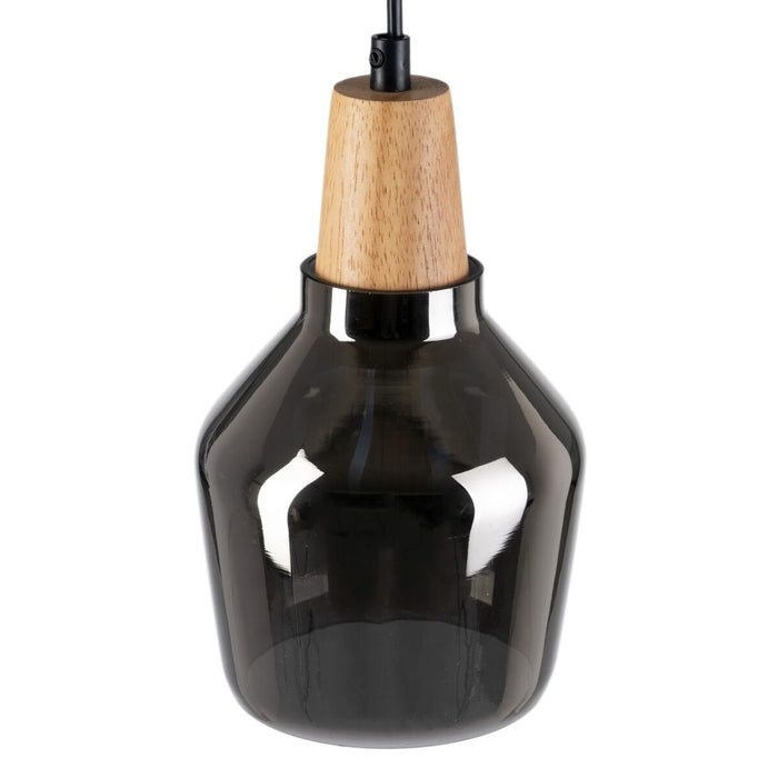 Lustră Geam Metal / Geam Gri Metal 220 V 240 V 14 x 14 x 24 cm