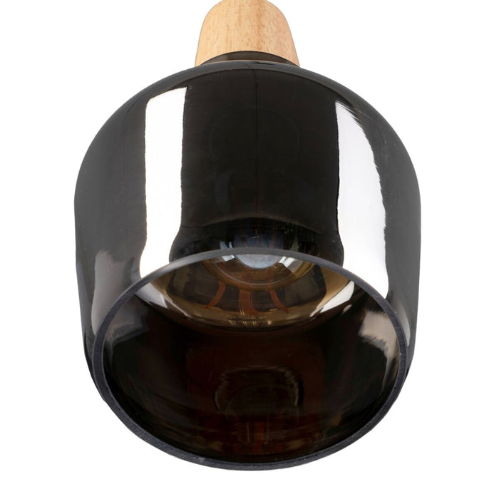 Lustră Geam Metal / Geam Gri Metal 220 V 240 V 14 x 14 x 24 cm