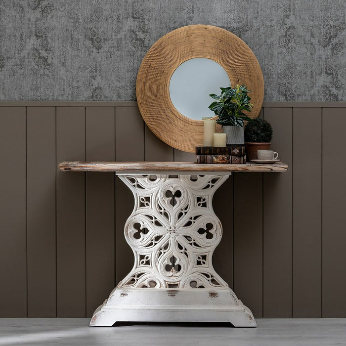Mobilier pentru Hol 120 x 38 x 87 cm Natural Lemn Alb