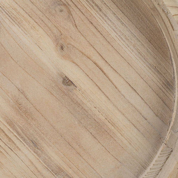 Masa laterală 42 x 42 x 56 cm Natural Lemn Alb