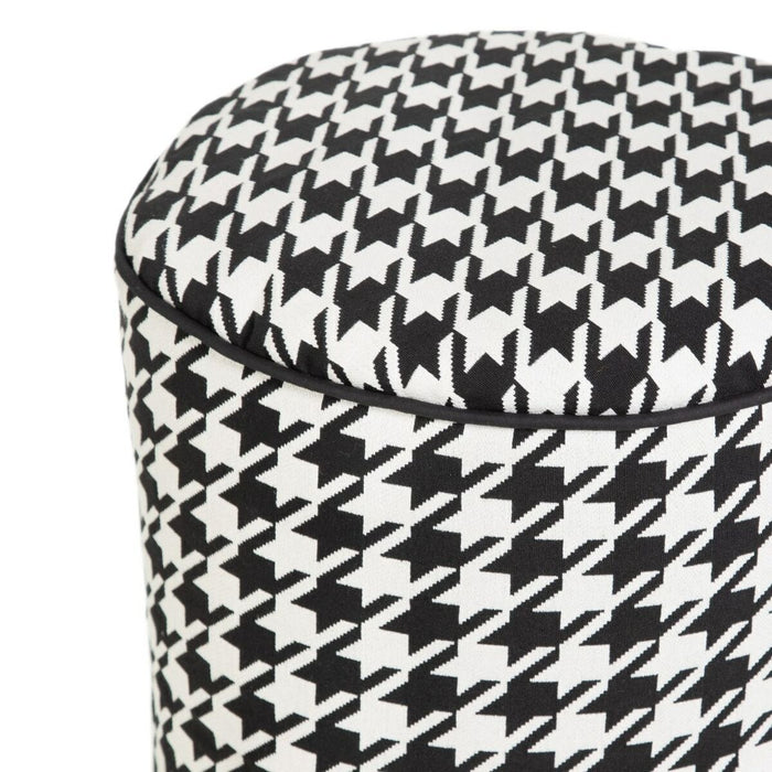 Puff Poliester 45 x 45 x 45 cm 100 % bumbac Model imprimat pe un material, reprezentând un "v" întors