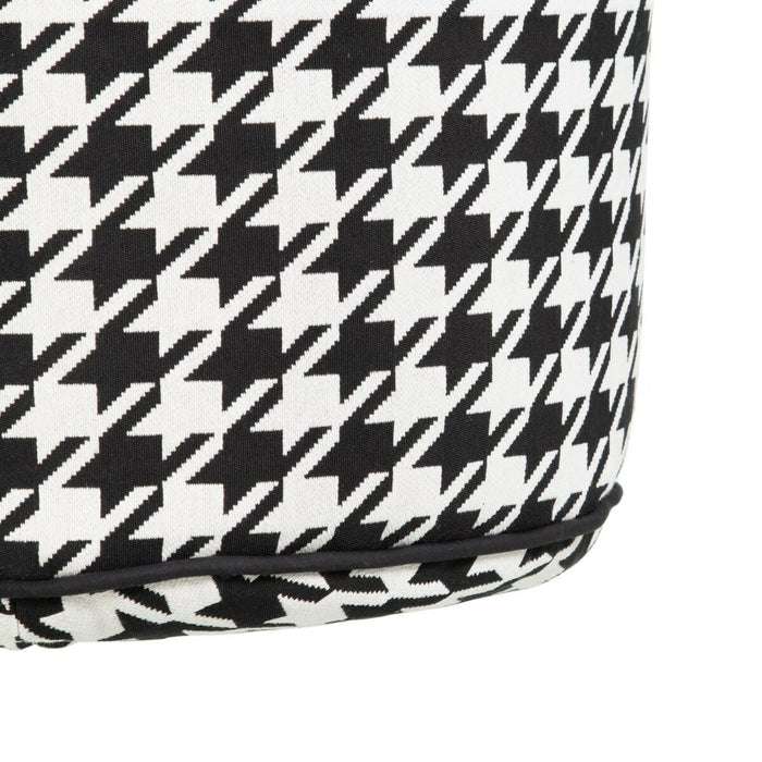Puff Poliester 45 x 45 x 45 cm 100 % bumbac Model imprimat pe un material, reprezentând un "v" întors