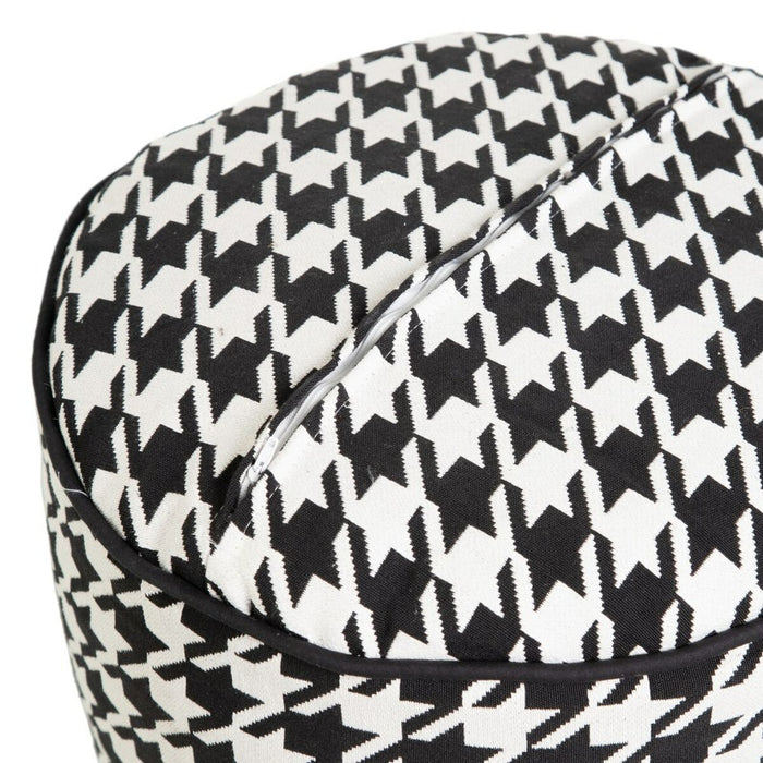 Puff Poliester 45 x 45 x 45 cm 100 % bumbac Model imprimat pe un material, reprezentând un "v" întors