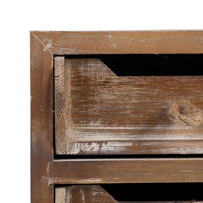 Mobilă pentru Hol cu Sertare NATURE 80 x 36 x 90 cm Lemn de brad Lemn MDF