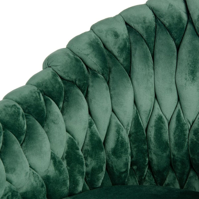 Scaun de Sufragerie 65 x 55 x 82 cm Negru Verde
