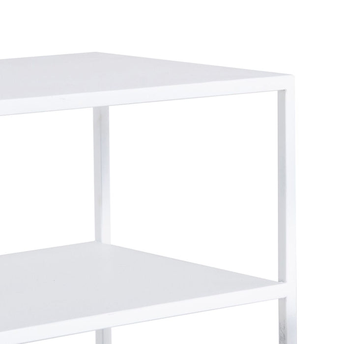 Mobilier pentru Hol SQUARE Metal Alb 80 x 30 x 80 cm (3 Piese)