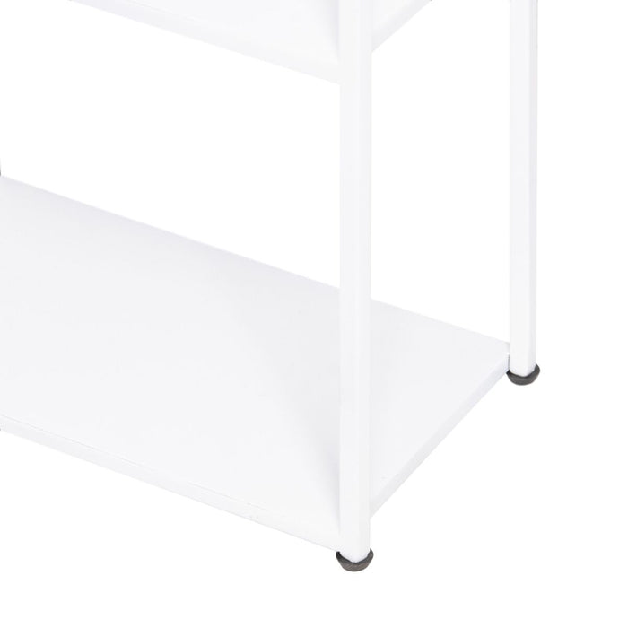Raft SQUARE 100 x 22 x 175 cm Metal Alb