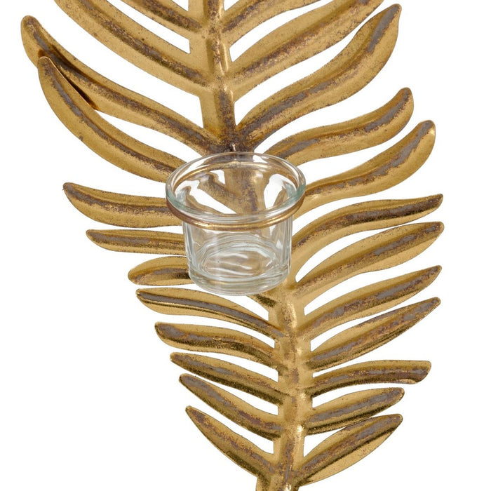 Suport de Lumânări 19 x 11 x 52,5 cm Auriu* Metal