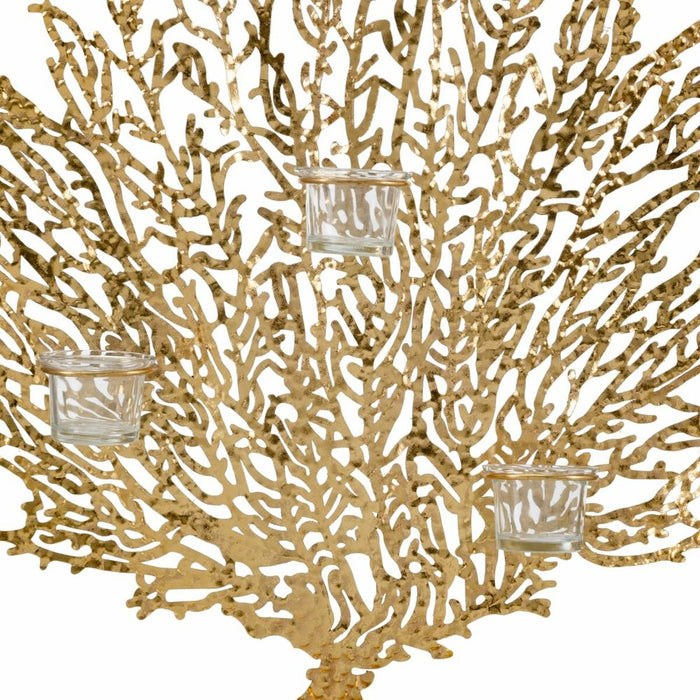 Suport de Lumânări 48 x 12 x 50 cm Auriu* Metal