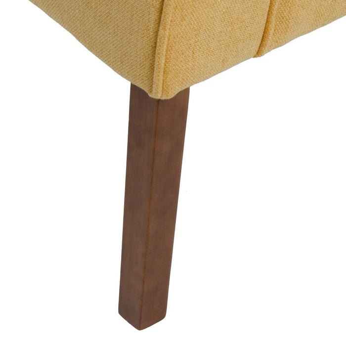Fotoliu 77 x 64 x 88 cm Țesut Sintetic Lemn Muştar