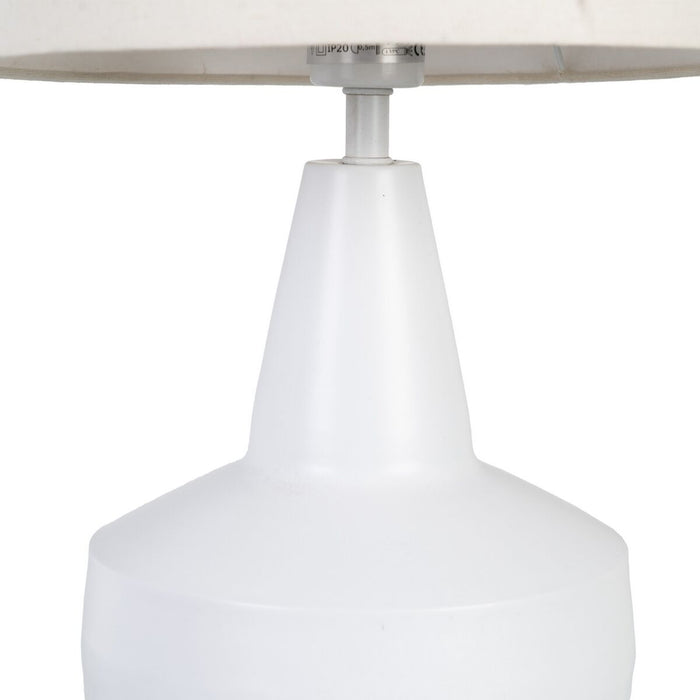 Lampă de masă Alb Natural Bumbac Lemn Fier Lemn de mango 25 W 230 V 250 V 230-250 V 30 x 30 x 52 cm