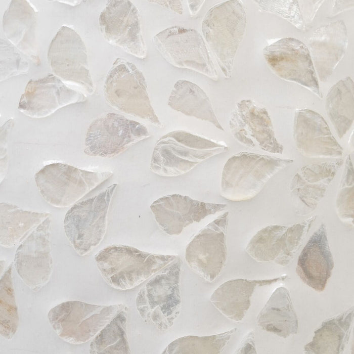 Vază 18 x 18 x 52 cm Bej Sidef Lemn MDF