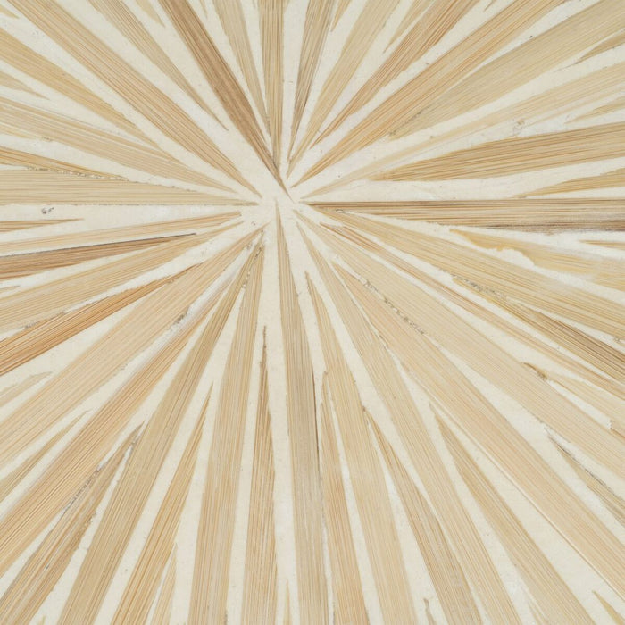 Masa laterală 56 x 46 x 58 cm Bej Bambus Lemn MDF