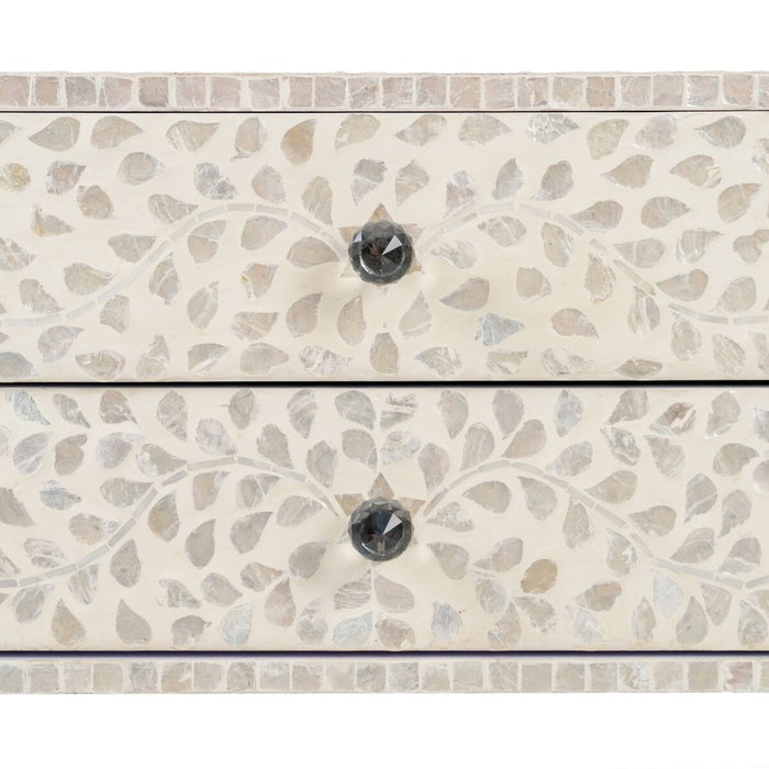 Masa laterală 56 x 46 x 58 cm Bej Sidef Lemn MDF